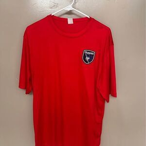 Quakes Red Soccer Sports Jersey Size L